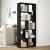 Bibliotecă/separator cameră negru 67x25x161,5 cm lemn prelucrat GartenMobel Dekor