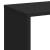 Bibliotecă/separator cameră negru 67x25x161,5 cm lemn prelucrat GartenMobel Dekor