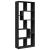 Bibliotecă/separator cameră negru 67x25x161,5 cm lemn prelucrat GartenMobel Dekor