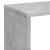 Bibliotecă/separator cameră gri beton 67x25x161,5 cm lemn GartenMobel Dekor