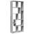 Bibliotecă/separator cameră gri beton 67x25x161,5 cm lemn GartenMobel Dekor
