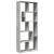 Bibliotecă/separator cameră gri beton 67x25x161,5 cm lemn GartenMobel Dekor