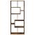Bibliotecă/separator cameră stejar fumuriu 67x25x161,5 cm lemn GartenMobel Dekor