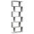 Bibliotecă/separator 6 niveluri gri beton 70x24x193 cm lemn GartenMobel Dekor