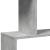 Bibliotecă/separator 6 niveluri gri beton 70x24x193 cm lemn GartenMobel Dekor