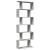 Bibliotecă/separator 6 niveluri gri beton 70x24x193 cm lemn GartenMobel Dekor