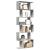 Bibliotecă/separator 6 niveluri gri beton 70x24x193 cm lemn GartenMobel Dekor