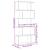 Bibliotecă/separator cameră 5 niveluri, alb, 70x24x161 cm, lemn GartenMobel Dekor