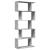 Bibliotecă/separator 5 niveluri gri beton 70x24x161 cm lemn GartenMobel Dekor