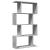 Bibliotecă/separator 4 niveluri gri beton 70x24x129cm lemn GartenMobel Dekor