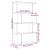 Bibliotecă/separator 4 niveluri gri beton 70x24x129cm lemn GartenMobel Dekor