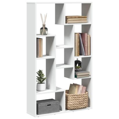 Bibliotecă, alb, 72x20x120 cm, lemn prelucrat GartenMobel Dekor
