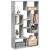 Bibliotecă, gri beton, 72x20x120 cm, lemn prelucrat GartenMobel Dekor