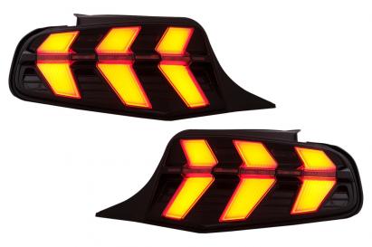 Stopuri Full LED compatibile cu Ford Mustang V Pre-Facelift (2010-2012) Fumuriu 7 moduri Dinamic Performance AutoTuning