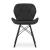 Set 4 scaune stil scandinav, Artool, Lago, piele ecologica, lemn, negru, 47.5x52x74 cm GartenVIP DiyLine