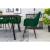 Set 2 scaune bucatarie/living,  Artool, Lugo, catifea, metal, verde si negru, 57.5x56.5x86.5 cm GartenVIP DiyLine