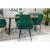 Set 2 scaune bucatarie/living,  Artool, Lugo, catifea, metal, verde si negru, 57.5x56.5x86.5 cm GartenVIP DiyLine