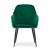 Set 2 scaune bucatarie/living,  Artool, Lugo, catifea, metal, verde si negru, 57.5x56.5x86.5 cm GartenVIP DiyLine