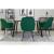 Set 2 scaune bucatarie/living,  Artool, Lugo, catifea, metal, verde si negru, 57.5x56.5x86.5 cm GartenVIP DiyLine