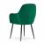 Set 2 scaune bucatarie/living,  Artool, Lugo, catifea, metal, verde si negru, 57.5x56.5x86.5 cm GartenVIP DiyLine