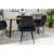 Set 2 scaune bucatarie/living,  Artool, Lugo, catifea, metal, negru, 57.5x56.5x86.5 cm GartenVIP DiyLine