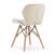 Set 4 scaune stil scandinav, Artool, Lago, catifea, lemn, bej, 47x52x74 cm GartenVIP DiyLine