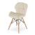 Set 4 scaune stil scandinav, Artool, Lago, catifea, lemn, bej, 47x52x74 cm GartenVIP DiyLine