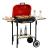 Gratar gradina cu carbuni, grill dreptunghiular, cu roti, capac, rafturi, 43 cm, 98x49x81 cm GartenVIP DiyLine