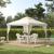 Pavilion/foisor pentru gradina/terasa, cadru metalic, cu perdele, bej, 2.95x2.95x2.63 m GartenVIP DiyLine