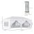 Pavilion pentru gradina/comercial, cadru metalic, material Oxford, 6 pereti, pliabil, alb, 5.85x2.95x2.70 m GartenVIP DiyLine
