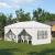 Pavilion pentru gradina/comercial, cadru metalic, material Oxford, 6 pereti, pliabil, alb, 5.85x2.95x2.70 m GartenVIP DiyLine