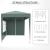Pavilion pentru camping, cadru metalic, 4 pereti, pliabil, verde, 2x2x2.4 m GartenVIP DiyLine