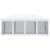 Pavilion/foisor pentru gradina/terasa, cadru metalic, cu plasa pentru insecte, alb si negru, 5.85x2.95x2.70 m GartenVIP DiyLine