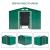 Casuta/magazie/sopron de gradina pentru depozitare unelte, cu structura baza inclusa, otel si PP, verde, 277x195x192 cm GartenVIP DiyLine
