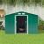 Casuta/magazie/sopron de gradina pentru depozitare unelte, cu structura baza inclusa, otel si PP, verde, 277x195x192 cm GartenVIP DiyLine