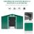 Casuta/magazie/sopron de gradina pentru depozitare unelte, cu structura baza inclusa, otel si PP, verde, 277x195x192 cm GartenVIP DiyLine