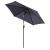 Umbrela gradina/terasa, stalp aluminiu, cu inclinatie, manivela, gri inchis, 270 cm GartenVIP DiyLine