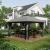 Pavilion/foisor pentru gradina/terasa, pliabil, cu inaltime ajustabila, material Oxford, cadru metalic, plasa insecte, 4 contragreutati, gri, 3.92x3.92x2.83 m GartenVIP DiyLine