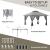 Pavilion/foisor pentru gradina/terasa, pliabil, cu inaltime ajustabila, material Oxford, cadru metalic, plasa insecte, 4 contragreutati, gri, 3.92x3.92x2.83 m GartenVIP DiyLine