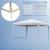 Pavilion pentru gradina/terasa, cadru metalic, pliabil, inaltime reglabila, alb, 2.7x2.7x2-2.54 m GartenVIP DiyLine