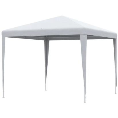 Pavilion pentru gradina/terasa, cadru metalic, pliabil, inaltime reglabila, alb, 2.7x2.7x2-2.54 m GartenVIP DiyLine