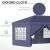 Pavilion pentru gradina/comercial, cadru metalic material Oxford, 6 pereti, cu geanta, albastru, 5.85x2.95x2.70 m GartenVIP DiyLine
