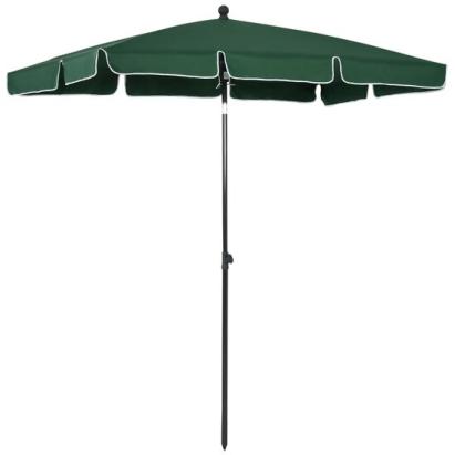 Umbrela gradina/terasa, cu inclinatie, stalp aluminiu, verde, 198x130x245 cm GartenVIP DiyLine