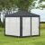 Pavilion/foisor pentru gradina/terasa, cadru metalic, cu plasa de tantari, gri inchis, 3.94x3.94x2.5 m GartenVIP DiyLine
