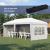 Pavilion pentru gradina/comercial, cadru metalic, material Oxford, 4 pereti, pliabil, alb, 5.85x2.95x2.70 m GartenVIP DiyLine