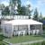 Pavilion pentru gradina/comercial, cadru metalic, material Oxford, 4 pereti, pliabil, alb, 5.85x2.95x2.70 m GartenVIP DiyLine