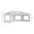 Pavilion pentru gradina/comercial, cadru metalic, material Oxford, 4 pereti, pliabil, alb, 5.85x2.95x2.70 m GartenVIP DiyLine