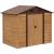 Casuta/magazie/sopron de gradina pentru depozitare unelte, otel si PP, efect lemn maro, 236x152x209 cm GartenVIP DiyLine