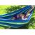Hamac pentru 2 persoane, 150x200 cm, tija din lemn, maxim 200 kg, husa depozitare, verde/albastru MultiMark GlobalProd