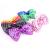 Papion luminos led rgb, accesoriu party, cu paiete, 3 moduri iluminare, material textil culoare negru MultiMark GlobalProd